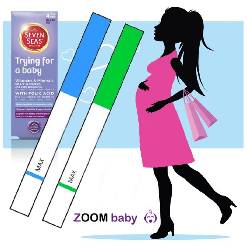 40 Ovulation Tests + 5 FREE Pregnancy Tests & Vitamins! Zoom Baby