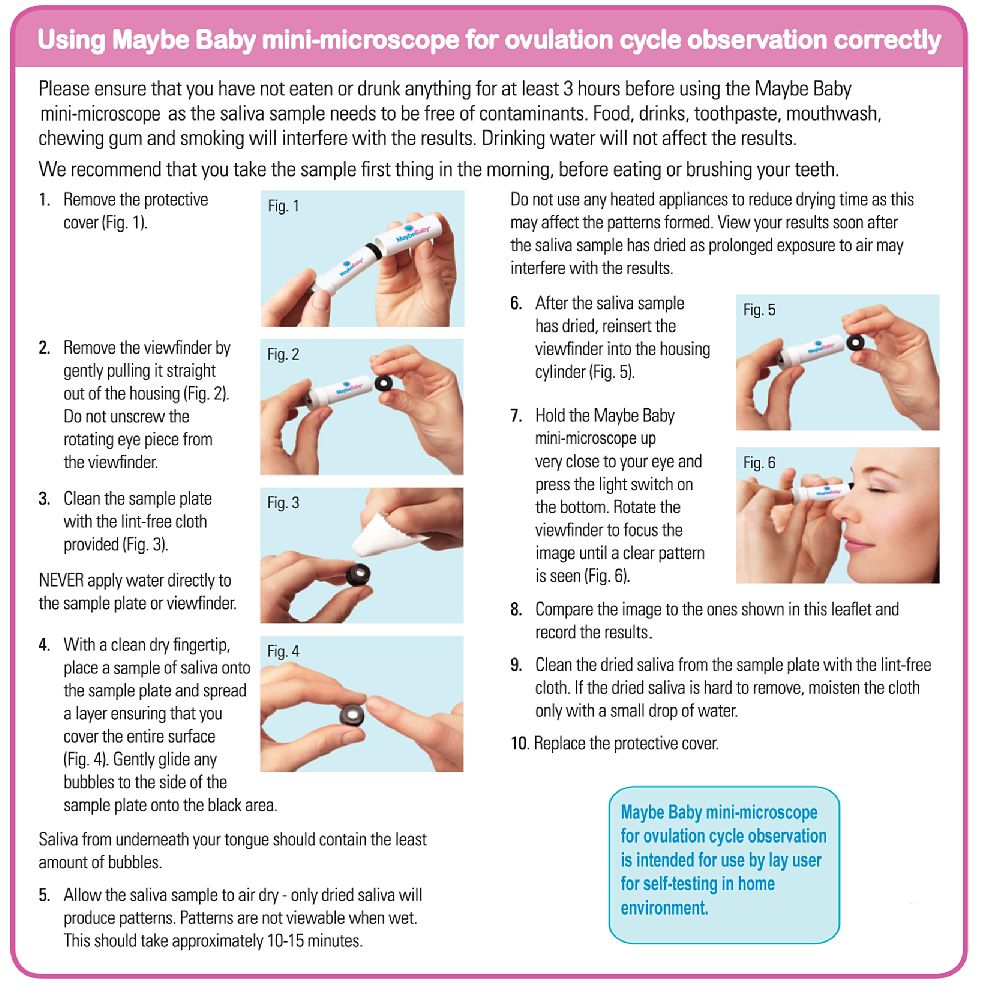 How To Use Maybe Baby Saliva Ovulation Tester