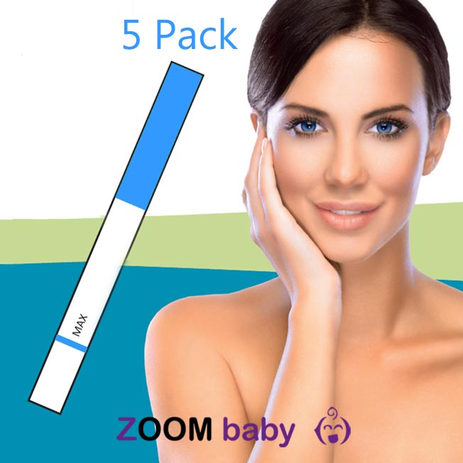 5 DELUXE Ovulation Predictor Kits (OPK's) + 1 FREE Pregnancy Test