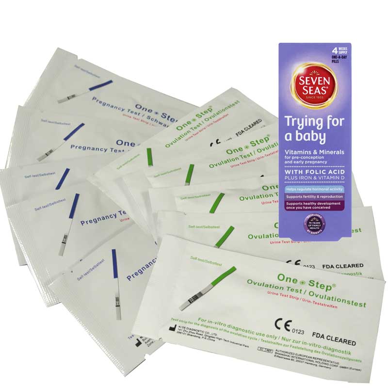 Zoom Baby Ovulation 60 TEST PACK with Fertility Vitamins