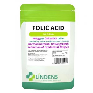 Folic Acid Tablets - 400mcg (240 Tablets)