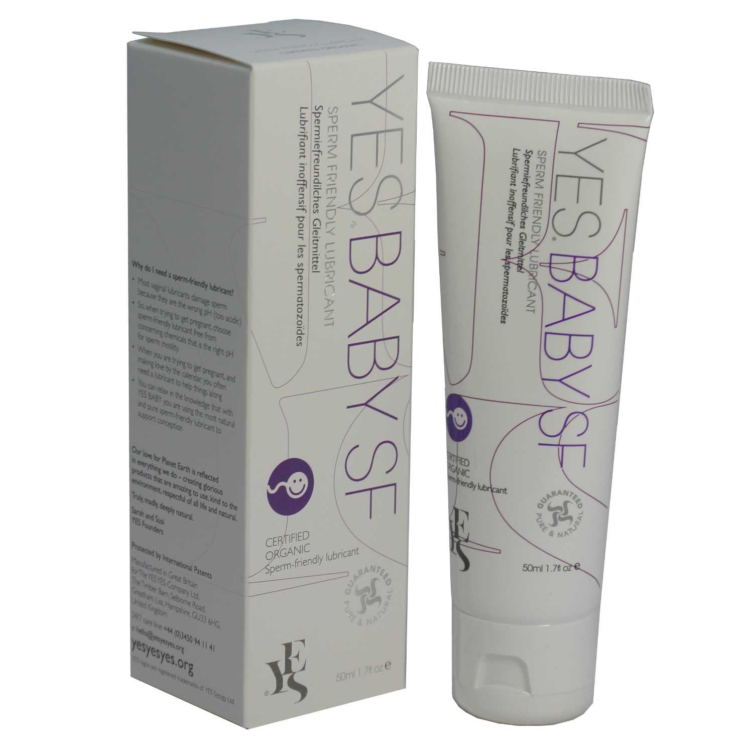 Yes Baby Sperm Friendly Sf Personal Lubricant 50ml Tube Zoom Baby