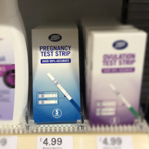 boots pregnancy test strips