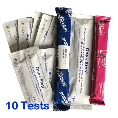 10 pregnancy tests