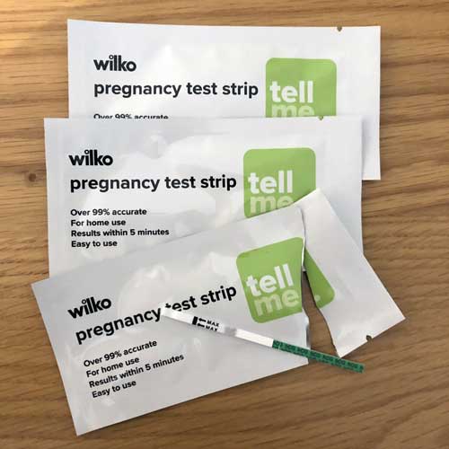 2.5mm Wide - wilko Pregnancy Test Strips