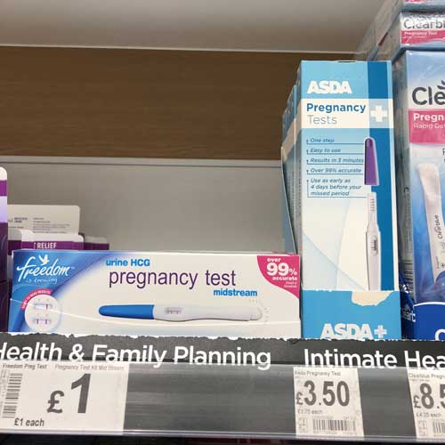 freedom pregnancy test asda