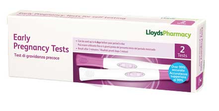 lloyds pharmacy pregnacy test