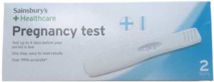 sainsburys pregnancy test