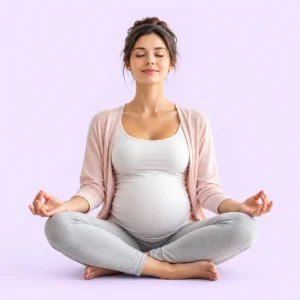 Peaceful Prenatal Meditation in Pastels